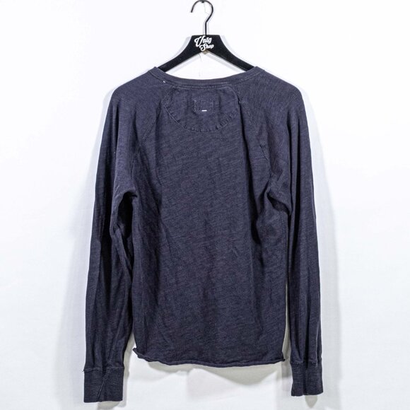Rag & Bone NYC Henley T-Shirt Long Sleeve Small Y2K Streetwear Rockstar - Picture 2 of 7